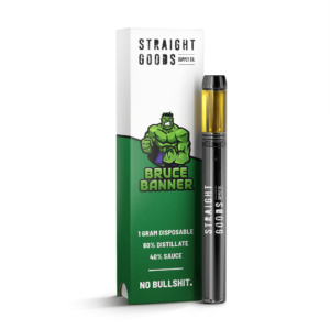 Straight Goods Terp Sauce Disposable - Bruce Banner (1G)