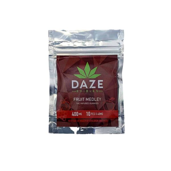 Daze Edibles THC Fruit Medley Gummies (400mg THC) FRUIT MEDLEY THC INFUSED GUMMIES