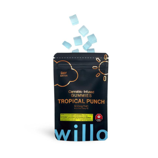 Willo – 500mg THC Tropical Punch (Day) Gummies File 0191 768x768 1