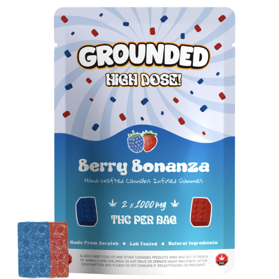 Grounded High Dose Bricks – Berry Bonanza 2000mg Gummies Grounded High Dose Bricks – Berry Bonanza 2000mg Gummies