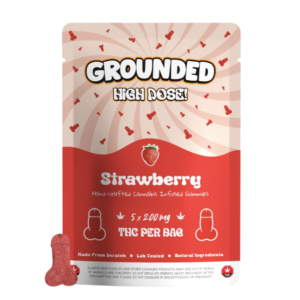 Explore Grounded High Dose Cocks – Strawberry 1000mg Gummies