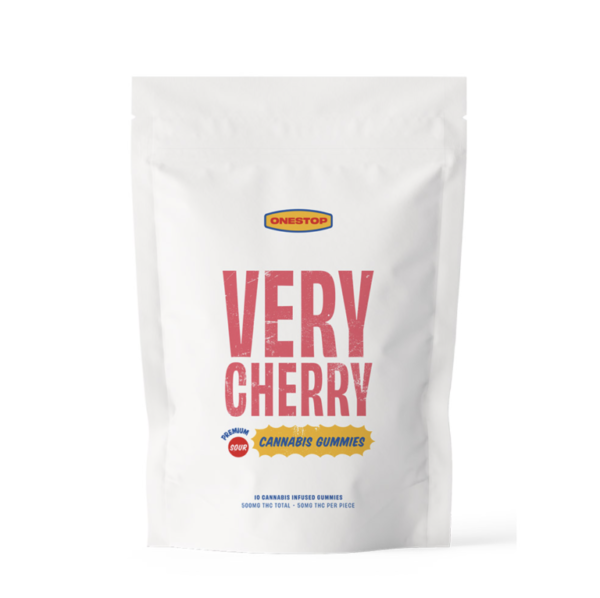 OneStop – Sour Very Cherry THC Gummies 500mg OneStop – Sour Very Cherry THC Gummies 500mg