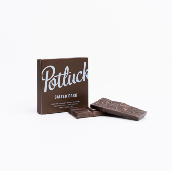 Potluck – Salted Dark THC Chocolate 300mg Potluck – Salted Dark THC Chocolate 300mg