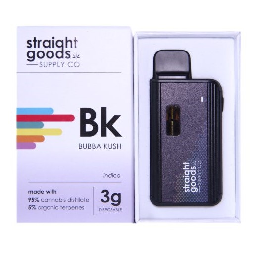 Straight Goods Supply Co. Disposable Pen (3G) - Bubba Kush Straight Goods Bubba Kush 3g Vape