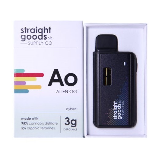 Straight Goods Supply Co. Disposable Pen (3G) - Alien OG Straight Goods Supply Alien OG 3g Vape