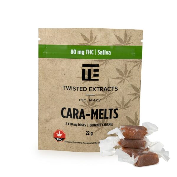Twisted Extracts Cara-Melts Sativa (80mg THC) Twisted Extracts Caramelts sativa