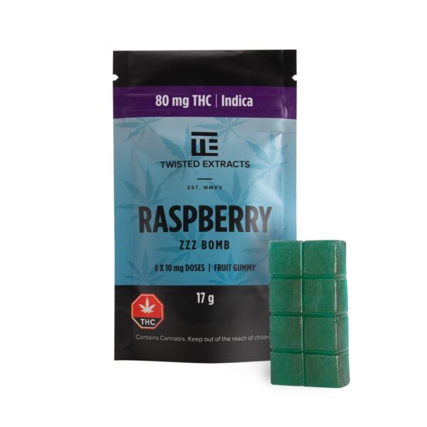 Twisted Extracts Blue Raspberry Zzz Bomb (80mg THC) TwistedExtractsRaspberry zzz bomb