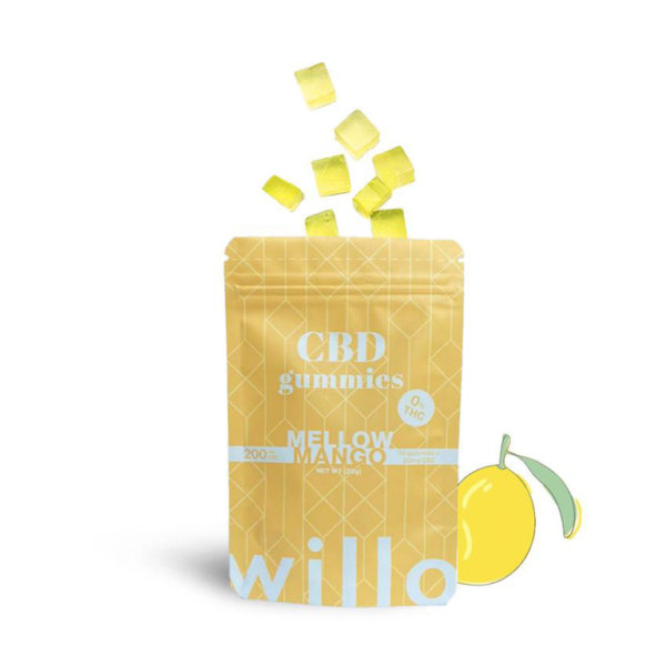 Willo 200mg CBD Mellow Mango Gummies Willo – 200mg CBD Mellow Mango Gummies