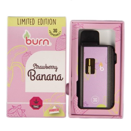 Burn - Strawberry Banana 3 Grams Disposable Vape