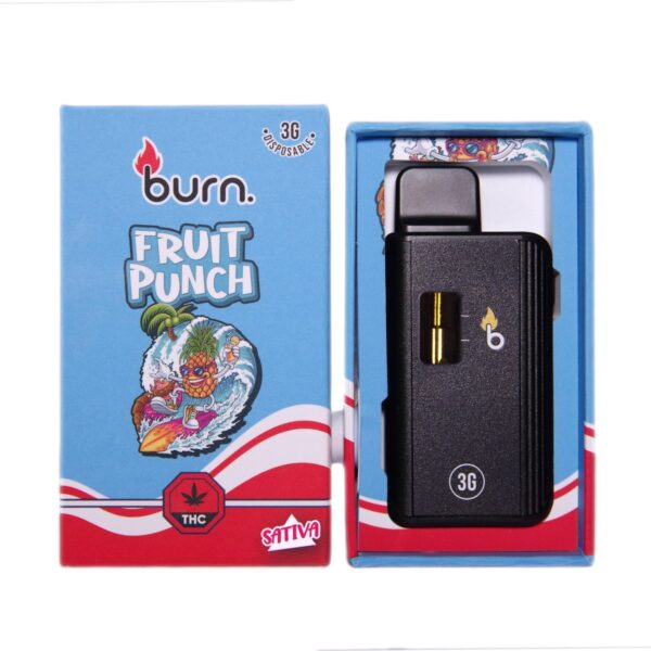 Burn - Fruit Punch 3 Grams Disposable Vape