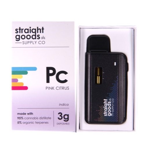 Straight Goods Supply Co. Disposable Pen (3G) - Pink Citrus straight goods pink citrus