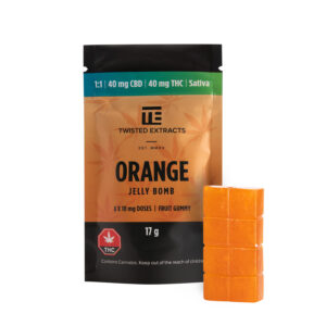 Twisted Extracts 1:1 Jelly Bomb Sativa (80mg THC), buy bulk weed canada, cheap weed